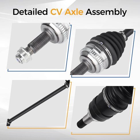 PAROD 665228 CV Axle Assembly Fit for 2003-2010 Pontiac Vibe, 2009-2018 Toyota Corolla 1.8L L4, 2003-2014 Matrix Front Left Drive Side in Saudi Arabia