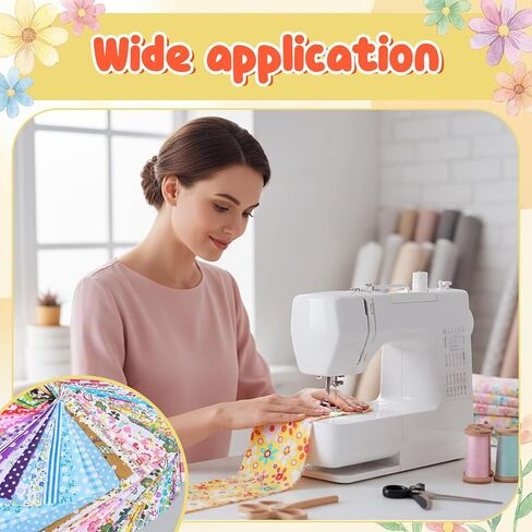 500 Pcs Cotton Fabric Square 4 x 4 Inch Floral Fabric Squares Printed Floral Patchwork Bundles for DIY Craft Sewing Clothing Accessory (Mixed Color) in Saudi Arabia