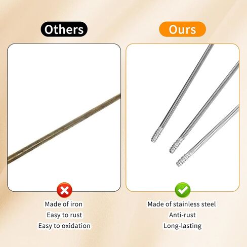 100 PCS Pen Extenders for Beadable Pens Stainless Steel Beadable Pen Extender Rods for DIY Bead Pens Repair Craft (4.6 Inches) in Saudi Arabia