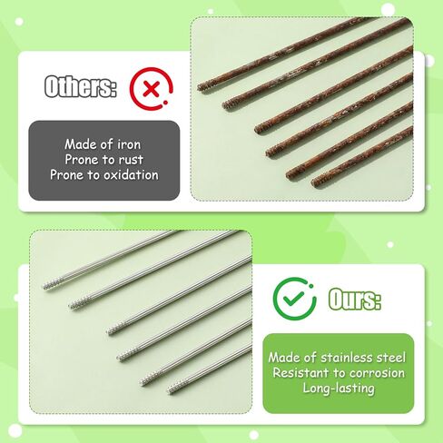 300 Pcs Pen Extenders for Beadable Pens, 4.6 Inch Rust-Resistance Stainless Steel Metal Blank Bars for Beadable Pens Beadabled Pen Extender Rods for Craft Making Supplies in Kuwait