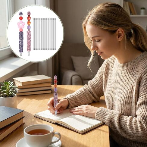 300 Pcs Pen Extenders for Beadable Pens, 4.6 Inch Rust-Resistance Stainless Steel Metal Blank Bars for Beadable Pens Beadabled Pen Extender Rods for Craft Making Supplies in Kuwait