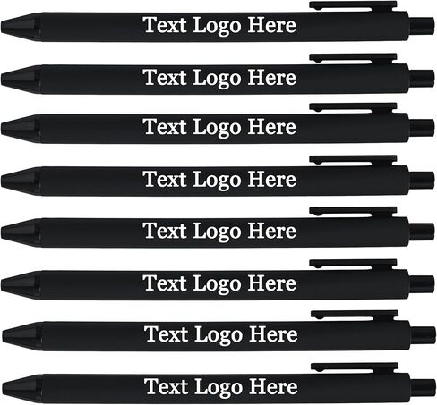 Personalized Pens with Logo Text Name Bulk Custom Pen for Office Church Business 100 Pcs, Black in Kuwait