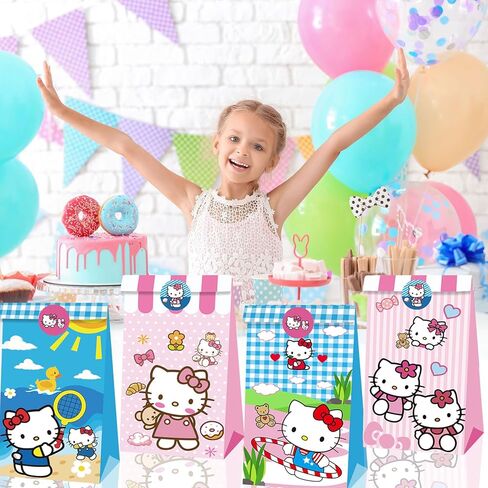 ZWYAN 24 Pcs Anime Gift Bags, Cartoon Gift Wrap Bags, Small Candy Bag, Plus 4 Adorable Stickers as a gift in Saudi Arabia