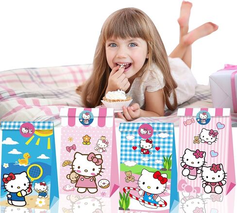 ZWYAN 24 Pcs Anime Gift Bags, Cartoon Gift Wrap Bags, Small Candy Bag, Plus 4 Adorable Stickers as a gift in Saudi Arabia