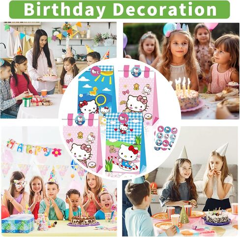 ZWYAN 24 Pcs Anime Gift Bags, Cartoon Gift Wrap Bags, Small Candy Bag, Plus 4 Adorable Stickers as a gift in Saudi Arabia