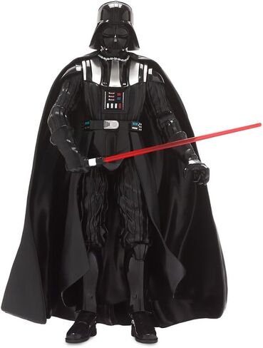 Disney Store Official Darth Vader Talking Action Figure - 13 Inch Interactive Star Wars Toy with Lightsaber - Articulated Kid Toy with Light & Sound Effects in Kuwait