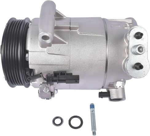 A/C Compressor with Clutch 5-Groove Pulley Replacement for Chevy Colorado GMC Canyon Terrain 1.5L 2.5L 2015-2021 23291879 23398670 in Kuwait