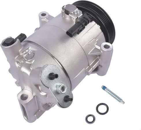 A/C Compressor with Clutch 5-Groove Pulley Replacement for Chevy Colorado GMC Canyon Terrain 1.5L 2.5L 2015-2021 23291879 23398670 in Kuwait