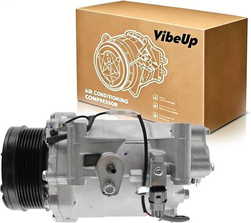 VibeUp 98491 Air Conditioner AC Compressor with Clutch, Compatible with Mitsubishi Outlander Sport 2011-2020, Outlander 2009-2020, Lancer 2009-2017 2.0L/2.4L, Replaces OE CO29091C, 638938 in Saudi Arabia