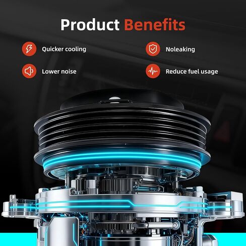 Air Conditioner AC Compressor with Clutch Compatible with Toyota Camry 3.5L 2012-2017, Avalon 3.5L 2013-2018, Highlander 2011-2013, Sienna 2011-2016, Lexus ES350 2012-2018, RX350 2010-2015,CO29042C in Saudi Arabia