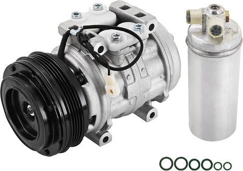 4710136 A/C Compressor Kit Compatible with Toyota MR2 1.6L 1985 1986 1987 1988 1989 W/4 Grooves Pulley 471-0136 68385 in Saudi Arabia