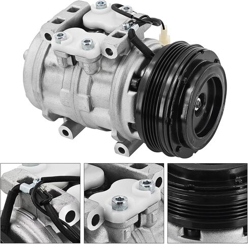 4710136 A/C Compressor Kit Compatible with Toyota MR2 1.6L 1985 1986 1987 1988 1989 W/4 Grooves Pulley 471-0136 68385 in Saudi Arabia