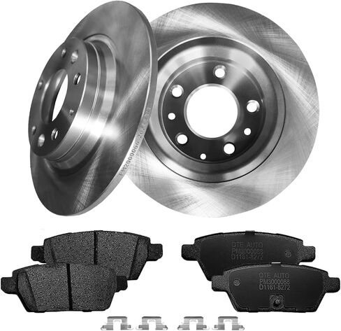 PM Auto Set of 6 Rear 280mm Brake Disc Rotors-Ceramic Brake Pad Kit Replacement For 2006-2012 Ford Fusion in Kuwait