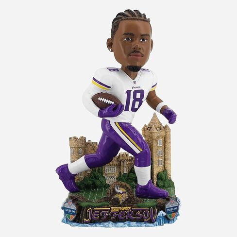 جاستن جيفرسون مينيسوتا الفايكنج 2025 لعبة دولية Bobblehead NFL in Kuwait