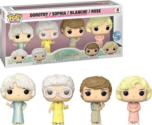 فانكو بوب! التلفاز: مجموعة مجسمات الفينيل المكونة من 4 قطع من Golden Girls - إصدار خاص حصري مع دوروثي وصوفيا وبلانش وروز in Kuwait