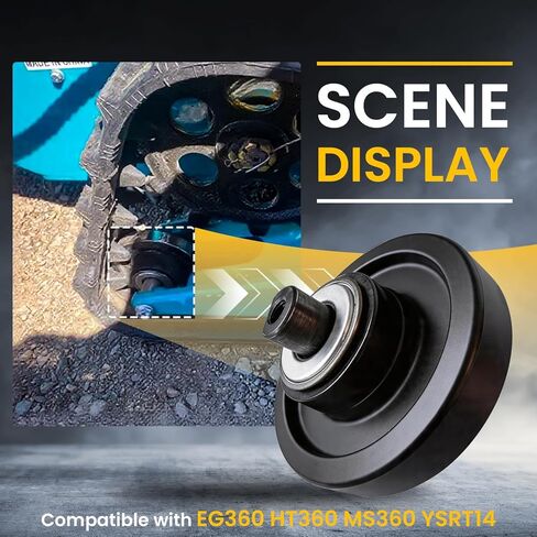 Rear Idler Wheel for Mini Skid Steer Track Loader Compatible with EG360 HT360 MS360 YSRT14, Forged Steel Construction, Double Sealed Bearing, Undercarriage Replacement Part in Kuwait