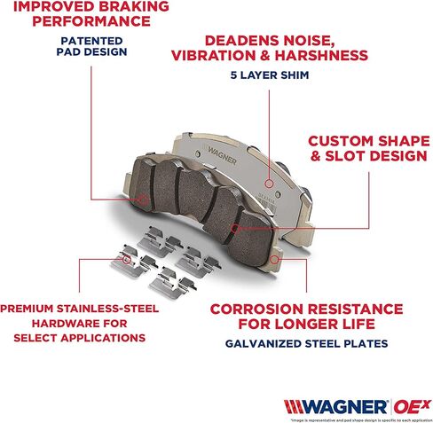 Wagner Brake OEX OEX2169 Disc Brake Pad Set Premium Ceramic in Kuwait