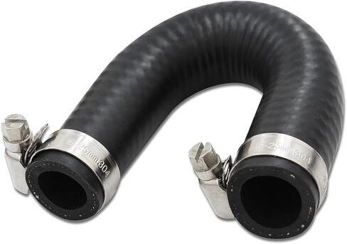 Heater Core Bypass Hose, Heater Core Bypass Cooling Crossover with Clamps, OE #551699, Compatible with LS1 LSX LS2 LS3 LQ4 LQ9 (Black) in Saudi Arabia