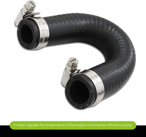 Heater Core Bypass Hose, Heater Core Bypass Cooling Crossover with Clamps, OE #551699, Compatible with LS1 LSX LS2 LS3 LQ4 LQ9 (Black) in Saudi Arabia