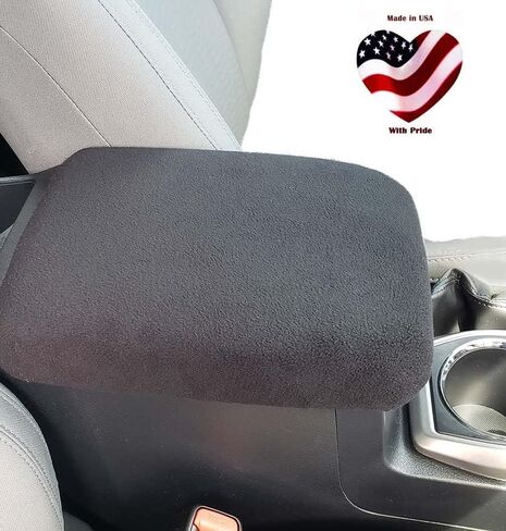 Car Console Covers Plus Made in USA Designed for Subaru Outback 2020-2026 Fleece Auto Armrest Center Console Cover Protector Black in Saudi Arabia
