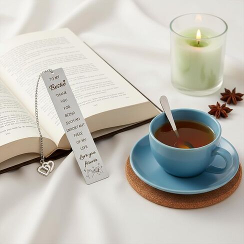 Bestie Christmas Gifts for Women Metal Bookmark Best Friend Friendship Gifts Book Accessories Thank You Birthday Coworker Leaving Graduation Galentiens Day Gift Ideas for Work Bestie BFF Soul Sister in Saudi Arabia