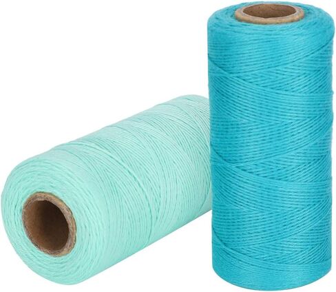 2 Rolls 8/4 Warp Yarn Pure Cotton for Knitting, Tatting, Carpet, Tapestry & Crafts, Hand Sewing Thread in Kuwait