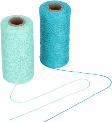 2 Rolls 8/4 Warp Yarn Pure Cotton for Knitting, Tatting, Carpet, Tapestry & Crafts, Hand Sewing Thread in Kuwait