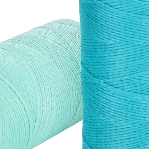 2 Rolls 8/4 Warp Yarn Pure Cotton for Knitting, Tatting, Carpet, Tapestry & Crafts, Hand Sewing Thread in Kuwait