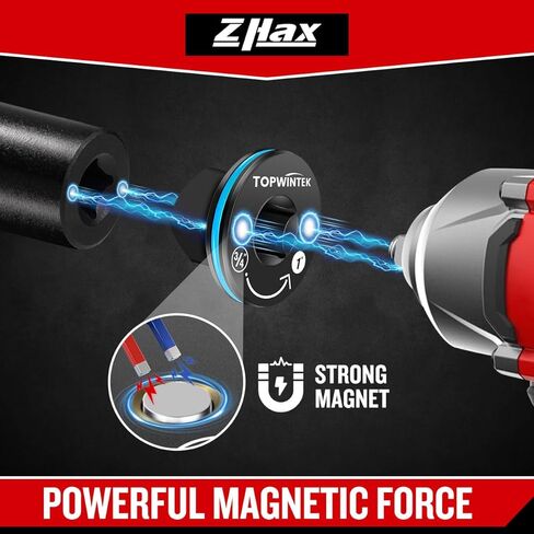 ZHAX 4PCS Low Profile Impact Socket Adapter, 1/4", 3/8", 1/2" & 3/4" Drive, Designed for Tight Spaces, Impact Driver Conversions for Impact Wrench, CR-MO Steel in Kuwait