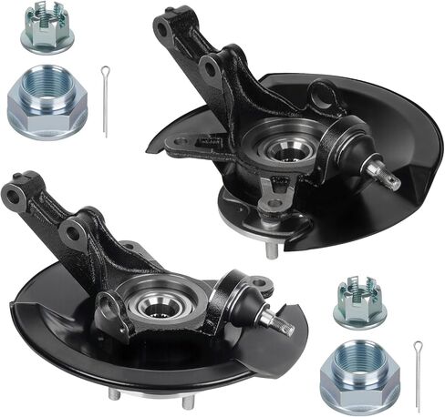 TadaMark Front Steering Knuckles & Wheel Bearing Hub Assembly fit for Honda Civic 1.7L 2001 2002, Left Driver and Right Passenger Side in Kuwait