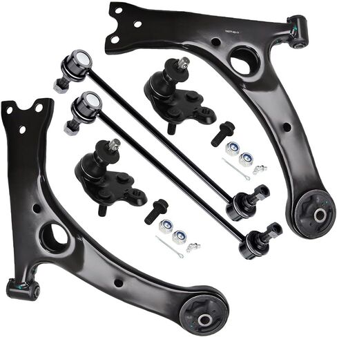SCITOO 6pcs Front Suspension Kit Lower Control Arm Lower Ball Joint Sway Bar End Link fit for Toyota for Prius 2004-2009 in Kuwait