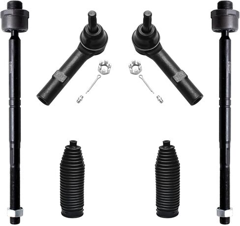 Detroit Axle - 4WD Front End 14pc Suspension Kit for Silverado Sierra Yukon XL Suburban 1500 Tahoe Avalanche Escalade, 2 Wheel Bearing Hubs 4 Control Arms 4 Tie Rods 2 Sway Bars 2 Boots Replacement in Kuwait