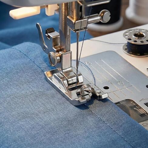 6PCS Sewing Machine Presser Foot Kit, Hemming Foot Kit 3/4/6mm Presser Feet Sewing Machine Accessories Gathering Zigzag Overlock Foots for All Low Shank Snap on SewingMachines in Kuwait