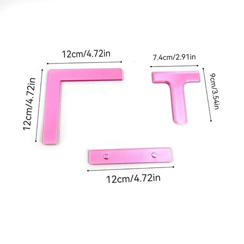 Diamond Painting Alignment Tool Set - 3Pcs Positioning Ruler Kit with L-Shaped, T-Shaped and Straight Rulers, Precision Canvas Alignment Tools for 5D Diamond Art, Perfect for Beginners and Hobbyists in Kuwait