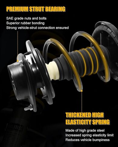 Front Complete Strut Coil and Spring Assembly Fits for 2005-2009 for Subaru for Outback 3L, 2005-2009 for Subaru for Outback 2.5L, Struts Shocks Kit Replace 172566//272566 in Kuwait