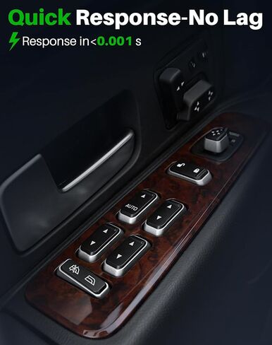 Power Window Switch & Door Lock Switch Fit for Lincoln Town Car 2003 2004 2005 2006 2007 2008 Front Left Driver Side, Replace OE 5W1Z-14529-BA, 5W1Z14028BA in Kuwait