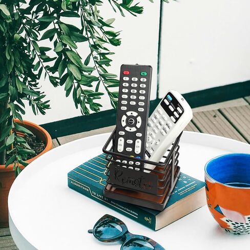 Remote Control Holder, Remote Storage Organizer Caddy (for 2 or 3 Remote Controls),Remote Holder for Table in Kuwait
