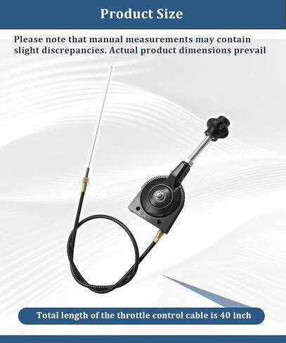 40" Throttle Control Cable Fits for Mini Excavator Part,Compatible With Road Cutter Bendable Manual Controller Throttle Cable Kit in Saudi Arabia