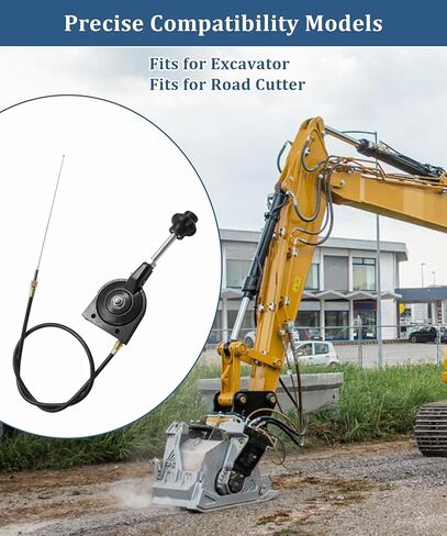 40" Throttle Control Cable Fits for Mini Excavator Part,Compatible With Road Cutter Bendable Manual Controller Throttle Cable Kit in Saudi Arabia