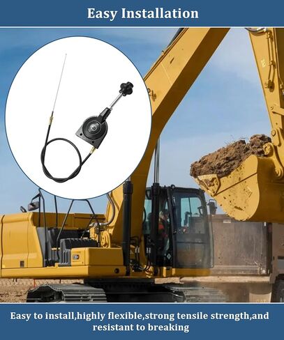 40" Throttle Control Cable Fits for Mini Excavator Part,Compatible With Road Cutter Bendable Manual Controller Throttle Cable Kit in Saudi Arabia