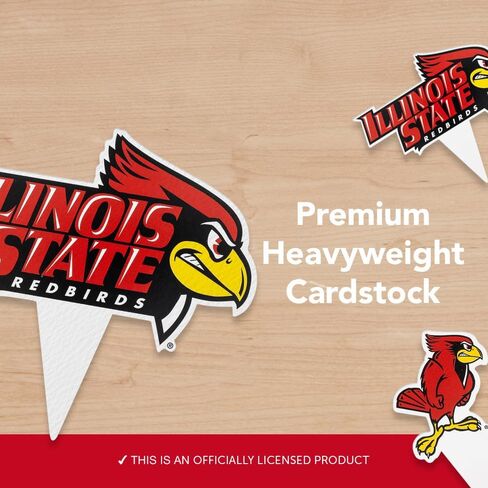 مجموعة أغطية الكب كيك وأغطية الكيك من جامعة ولاية إلينوي الصحراوية - ISU Redbirds 25 قطعة من لوازم حفلات الطعام والديكورات والتخرج ويوم اللعب in Kuwait