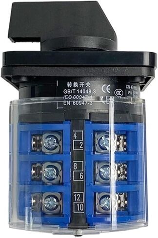 LW26-32/3 Changeover Rotary Cam Switch with Plastic Cover 660V 32A 3 Poles On-Off-On Control Motor LW28 YMW26(0123) in Saudi Arabia