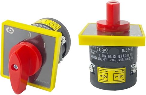 0-1 Isolation On-Off Two Position 10A 3kw 380V Onel Level Silver Contact Changeover Rotary Cam Switch HZ5B-10C001/1 in Saudi Arabia