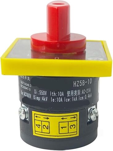 0-1 Isolation On-Off Two Position 10A 3kw 380V Onel Level Silver Contact Changeover Rotary Cam Switch HZ5B-10C001/1 in Saudi Arabia