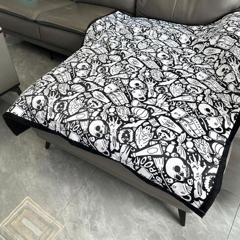 Hztongda Create Your Own Masterpiece! DIY Coloring Blanket for Adults - Color with Markers and Unleash Your Creativity (Style 1) in Kuwait