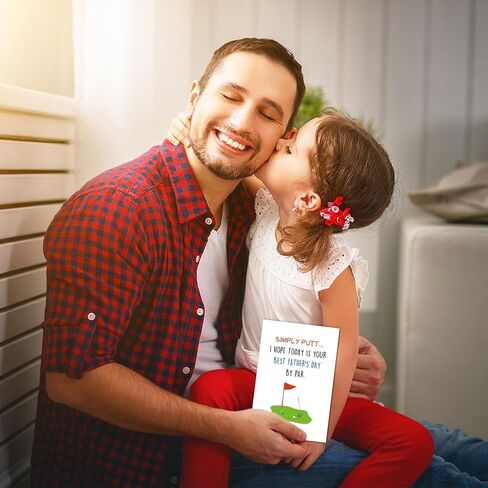 Funny Father’s Day Card for Dad Humorous Fathers Day Cards for Him Husband Boyfriend Fiance Golf Fathers Day Cards Best Dad Card From Son Daughter Simply Putt You Are The Best Daddy in Saudi Arabia