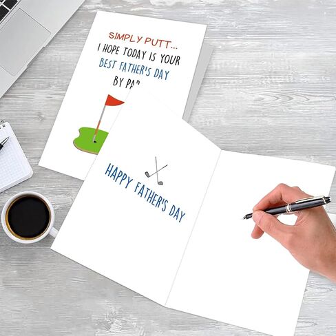 Funny Father’s Day Card for Dad Humorous Fathers Day Cards for Him Husband Boyfriend Fiance Golf Fathers Day Cards Best Dad Card From Son Daughter Simply Putt You Are The Best Daddy in Saudi Arabia