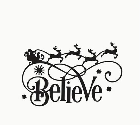 Christmas Believe Deer Snowflake Metal Die Cuts,Merry Christmas Deer Cutting Dies Cut Stencils DIY Scrapbooking Decorative Embossing Paper Party Wedding Card Making in Saudi Arabia