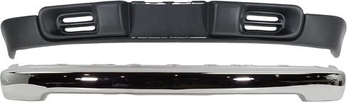 Evan Fischer Bumper Kit for Chevrolet S10 Base SS Xtreme 1998-2003 Front FWD RWD Chrome Steel w/o Molding Holes w/o license plate provision Except LS Appearance Package Replaces # 15094047 GM1002369 in Kuwait