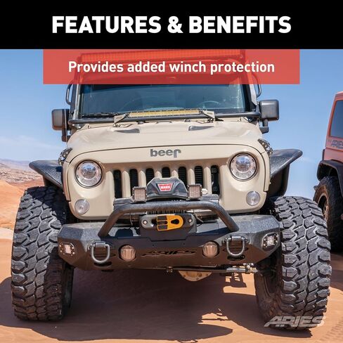 ARIES FRONT MODULAR BUMPER BRUSH GRD, black (2081255) in Kuwait